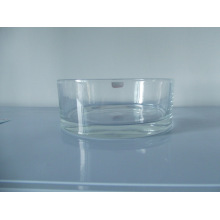 Suporte de vela de cilindro de vidro transparente prensado máquina feita de vidro de cristal para plantas de flores decoração de casa